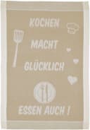 ROSS Geschirrtuch 3er-Set Beige 100% Baumwolle 50x70 cm Bild 1