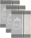 ROSS Geschirrtuch BBQ 3er-Set Grau Beige 100% Baumwolle Bild 3