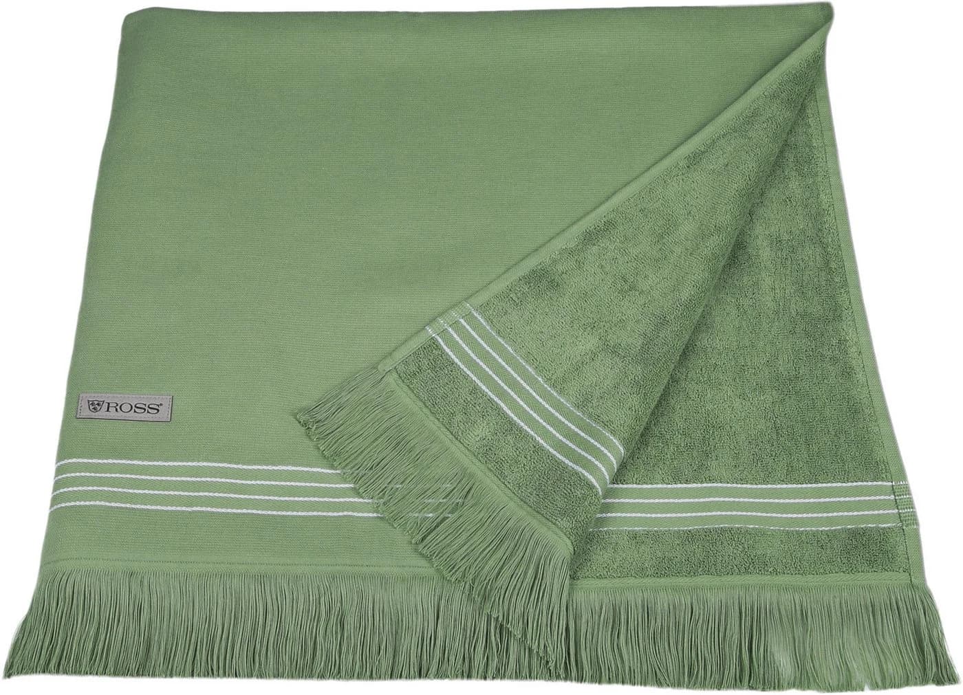ROSS Hamamtuch Piniengrün 90x180cm Frottier Strand Sauna - Bild 2