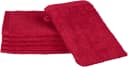 ROSS Premium Waschhandschuh Granat 100% Baumwolle 6er Set Bild 2