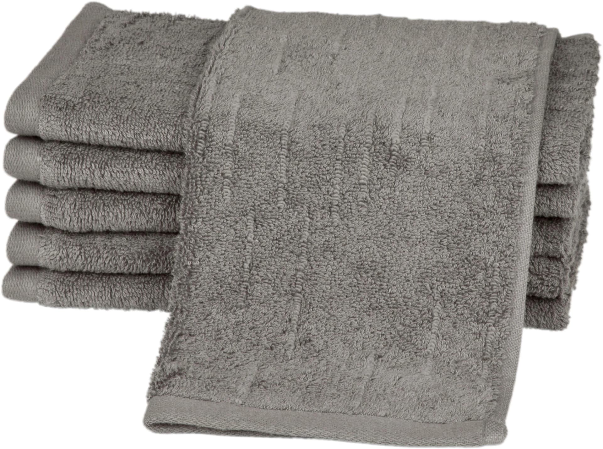 ROSS Premium Gästehandtuch Grau Schiefer 100% Baumwolle - Bild 4