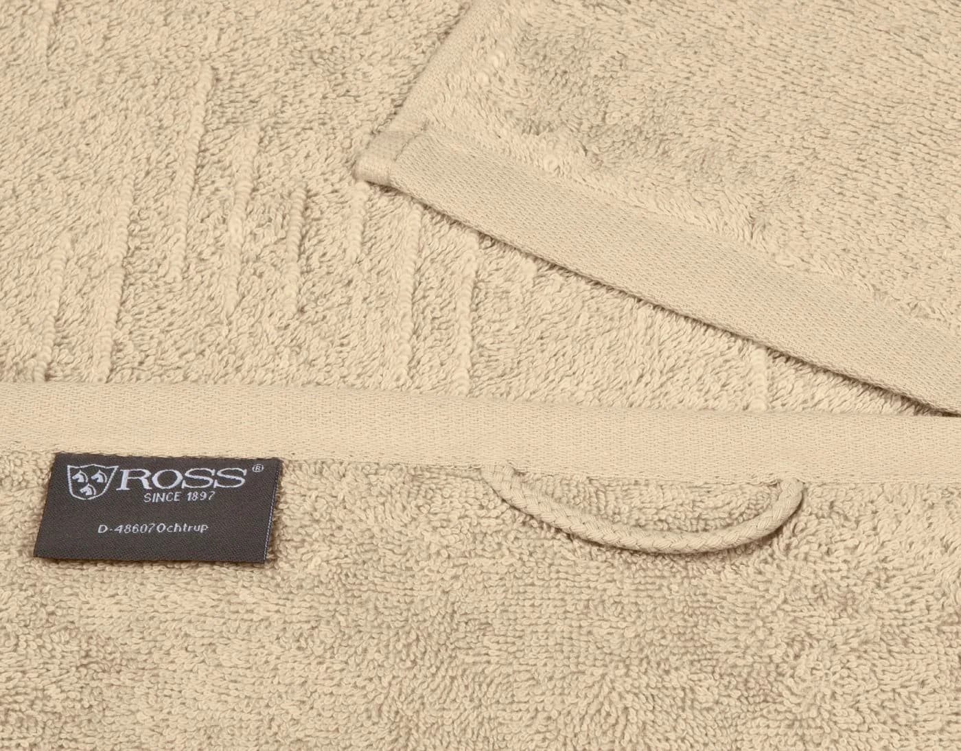 ROSS Premium Handtuch Beige Natur 100% Baumwolle Frottier - Bild 3