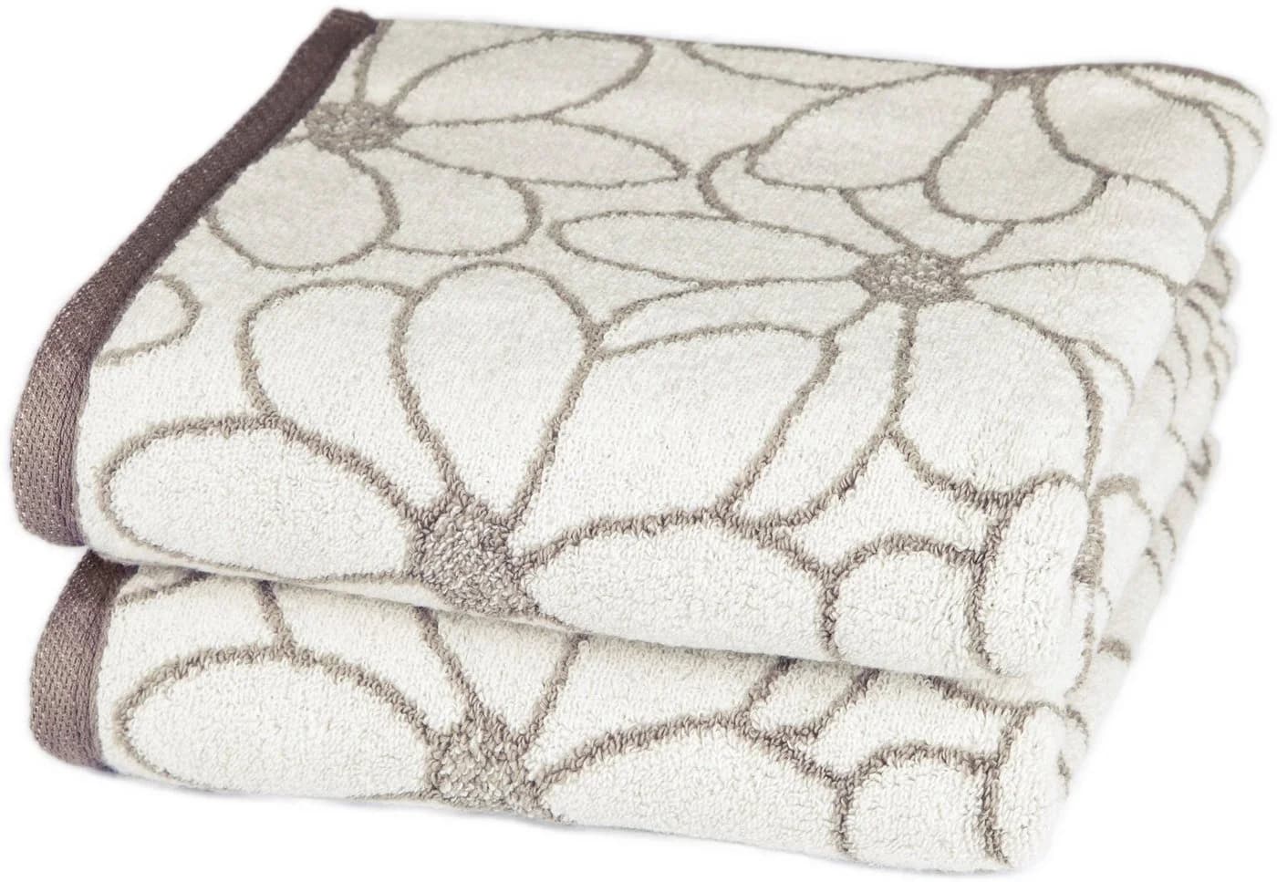 ROSS Handtücher Blütenfond Beige Champagner 50x100cm Frottier - Bild 2