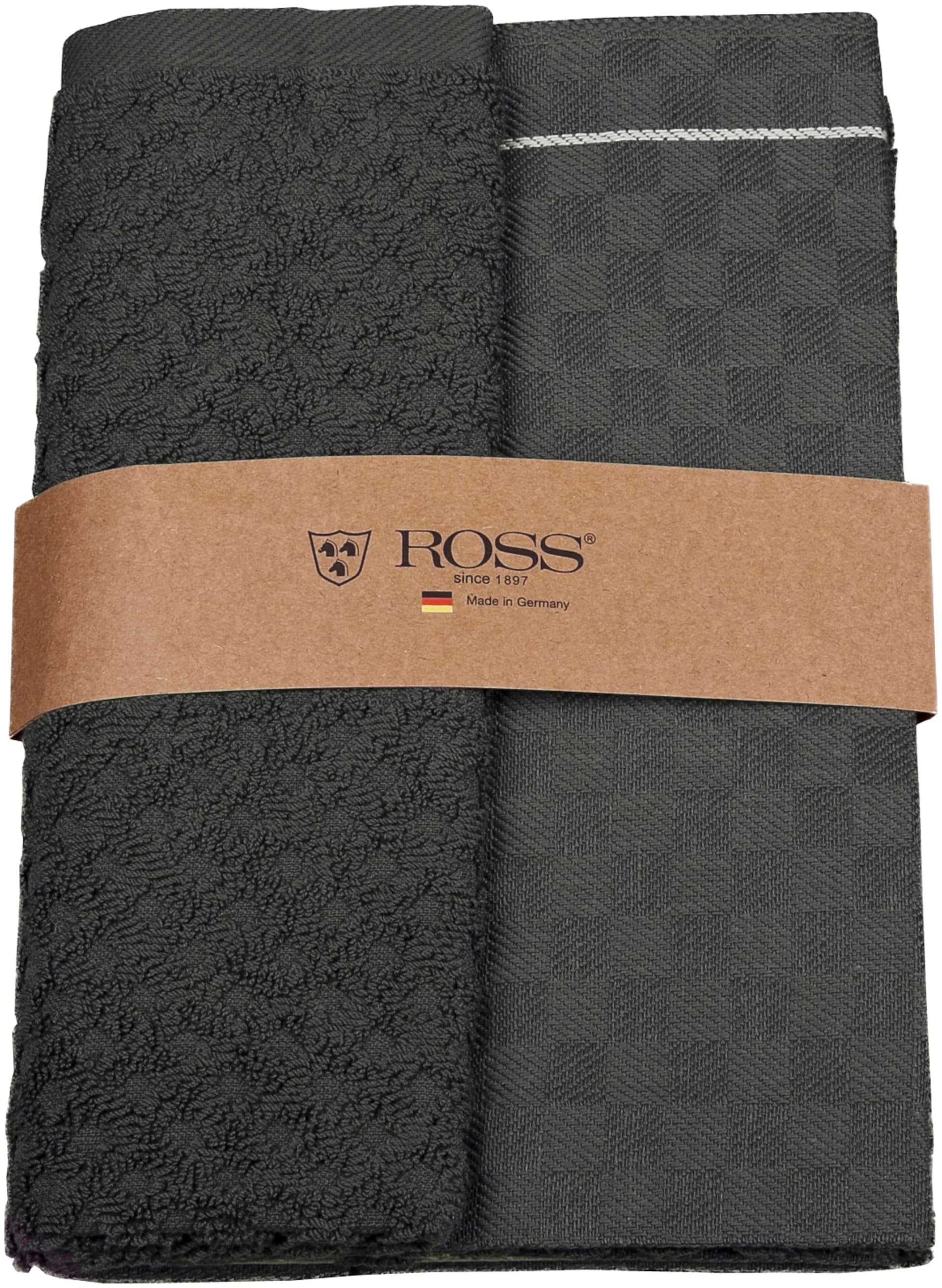 ROSS Geschirrtuch 2er Set 908 Anthrazit 100% Baumwolle - Bild 5