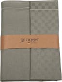 ROSS Geschirrtuch 2er Set Grau Flanell Baumwolle Leinen Bild 2