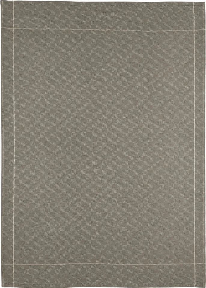 ROSS Geschirrtuch 2er Set Grau Flanell Baumwolle Leinen - Bild 3