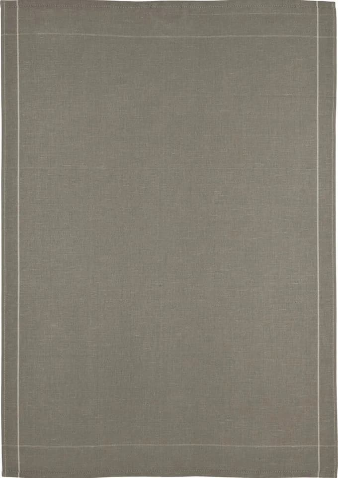 ROSS Geschirrtuch 2er Set Grau Flanell Baumwolle Leinen - Bild 4