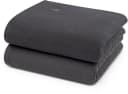 ROSS Waffelpique Handtuch Anthrazit 100% Baumwolle Bild 2