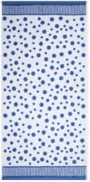 Duschtuch ROSS 'Punkte, allover' - Blau/Weiß - Frottier - 70x140cm Bild 1