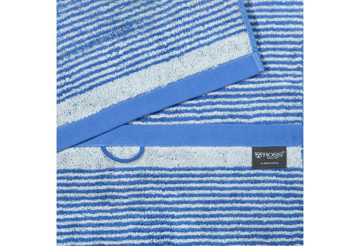 Duschtuch ROSS Kornblumenblau Granit Frottier 70x140 cm - Bild 3