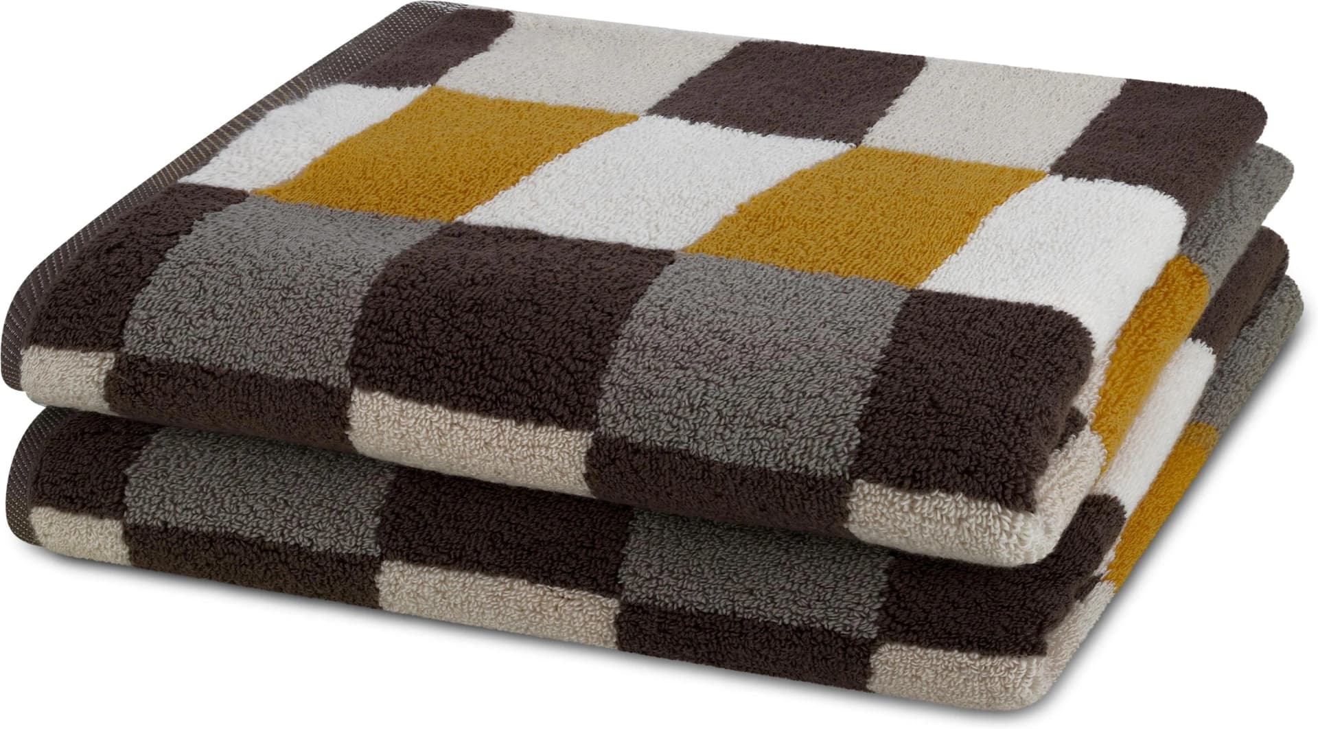 ROSS Handtuch-Set 2-tlg. Mokka 100% Baumwolle Frottier