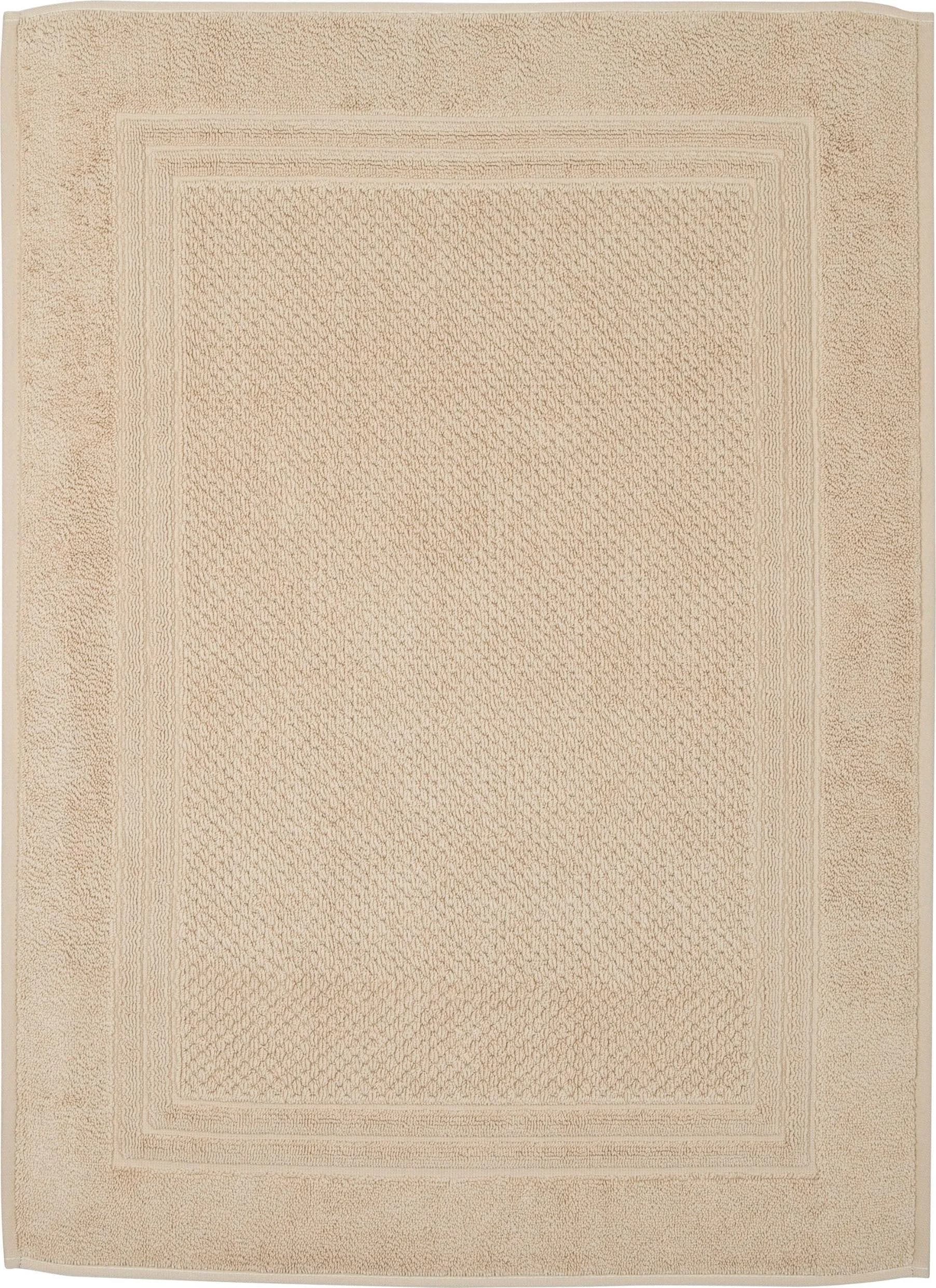 ROSS Duschmatte Unifond Beige 100% Baumwolle