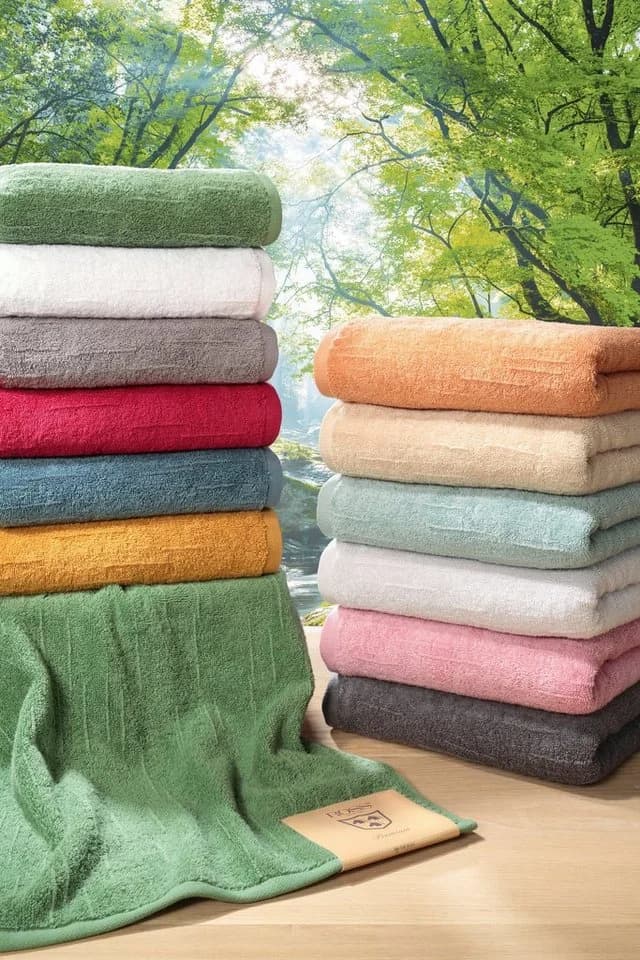 ROSS Duschtuch Premium Frottier 100% Baumwolle Grau