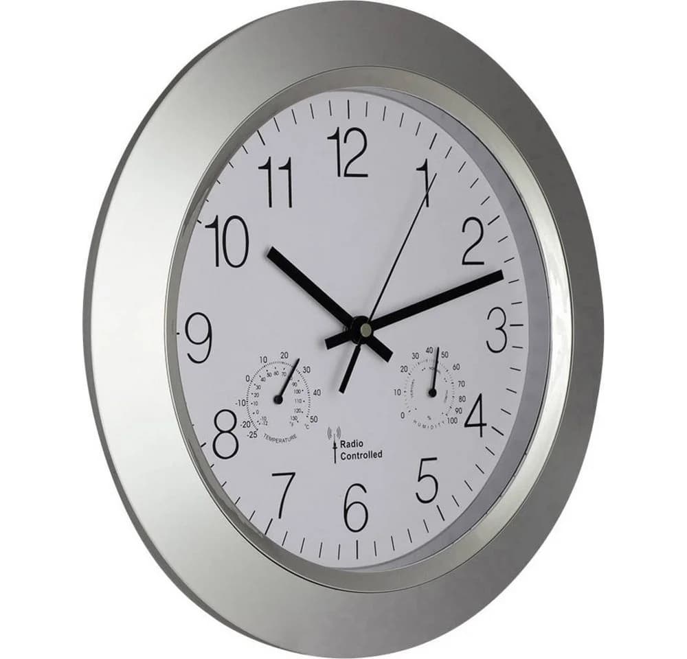 EUROTIME Funk-Wanduhr mit Thermo- und Hygrometer 56004 - Bild 3