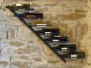 DanDiBo Weinregal Metall Schwarz Wandregal 7 Flaschen Bild 2