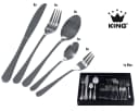 KING Besteck-Set VIERAILLA 31-tlg. Edelstahl 18/0 silber inkl. Etui Bild 1
