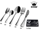 KING Besteck-Set Oslo 31-tlg. Edelstahl 18/10 silber für 6 Pers. Bild 2