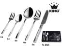 KING Besteck-Set HMC 31-tlg. Edelstahl 18/0 Silber für 6 Personen Bild 2