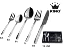 KING Besteck-Set HMC 31-tlg. Edelstahl 18/0 Silber für 6 Personen Bild 4