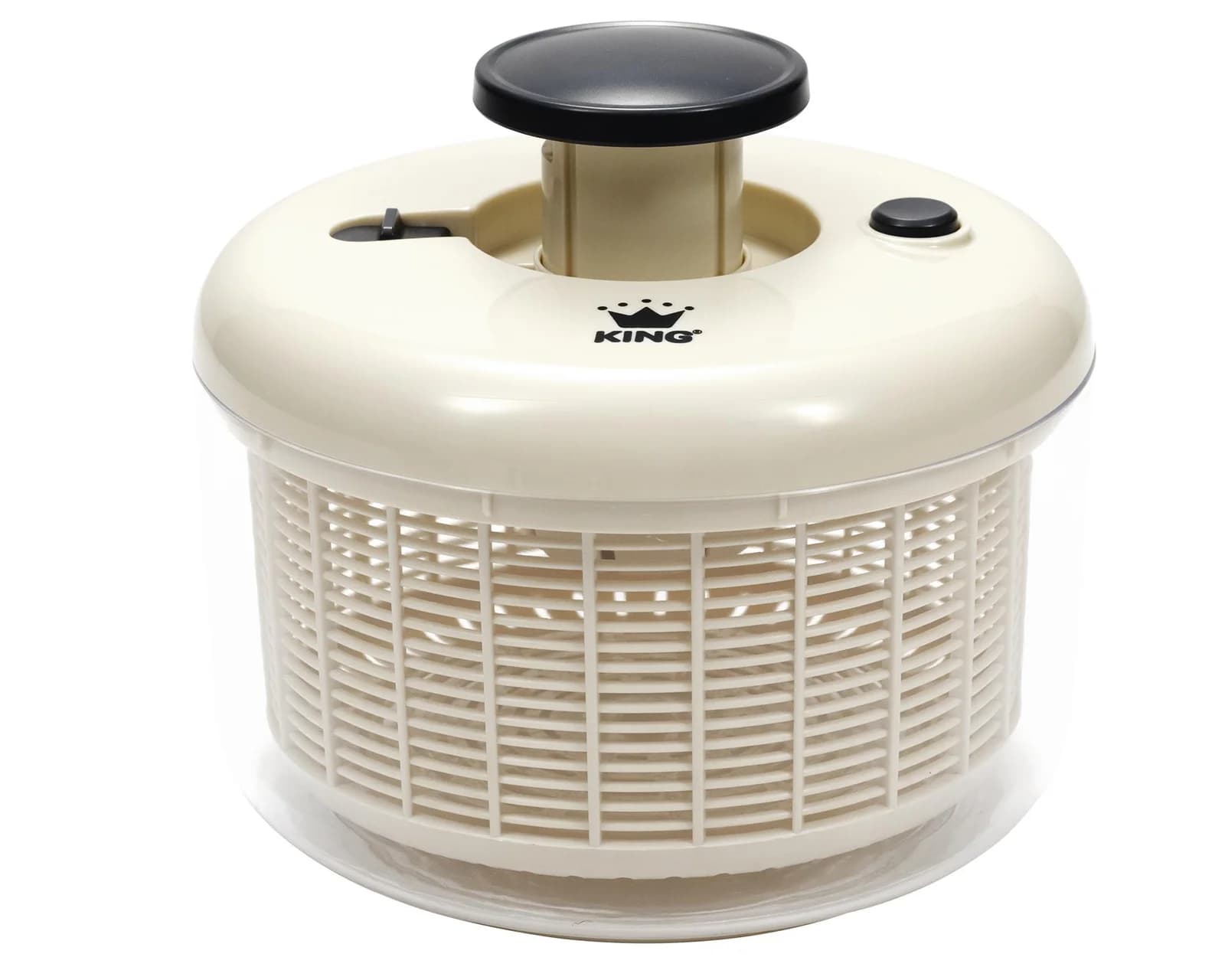 KING Salatschleuder mit Pumpmechanismus Beige 4,2 L