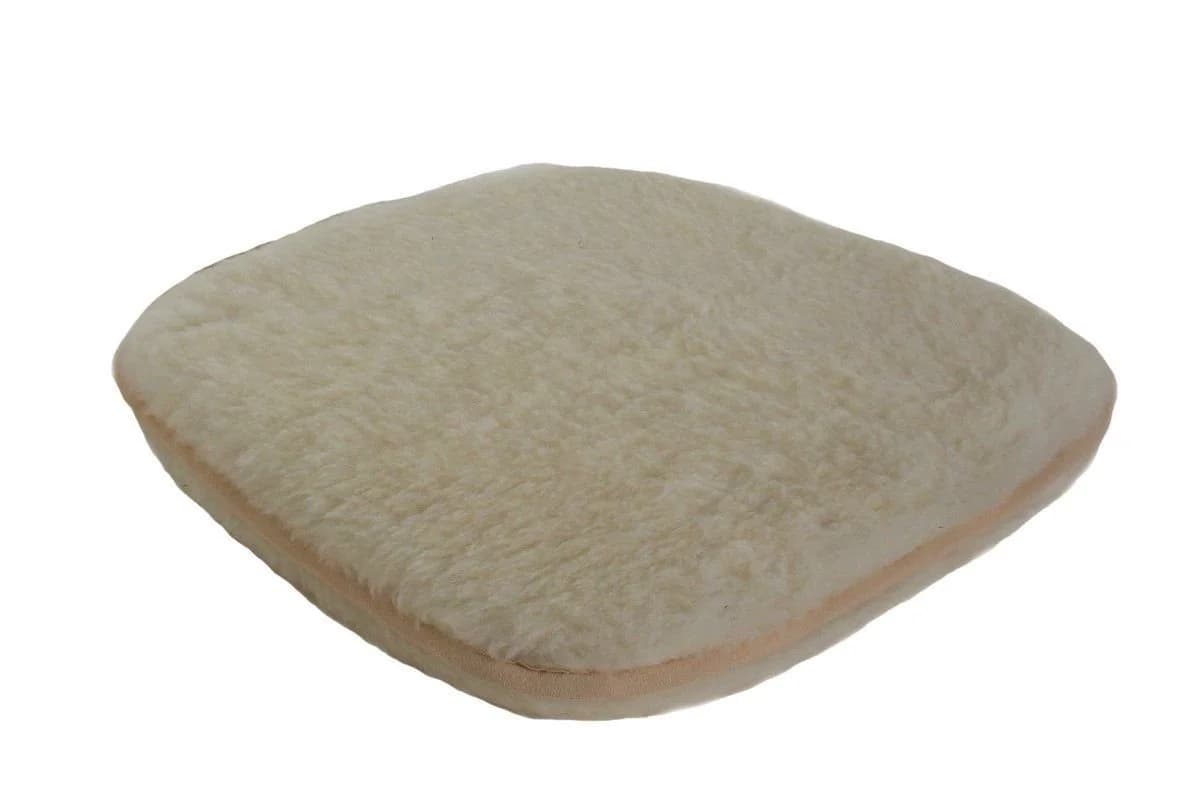 Kühnemuth Stuhlkissen 2er Pack Schurwolle Beige 41x40 cm