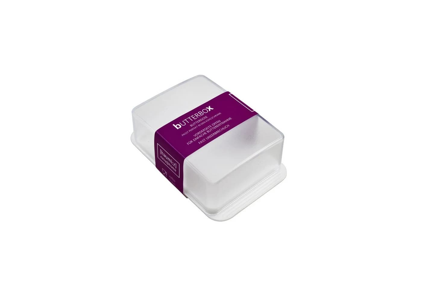 homiez Butterdose 302301 Weiß/Transparent für 250g