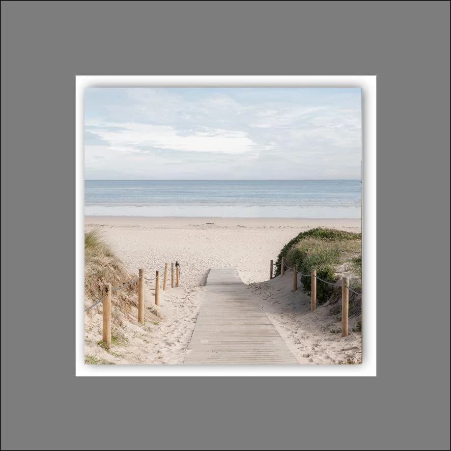 Aludibondbild BEACH II Kunststoff Metall Mehrfarbig