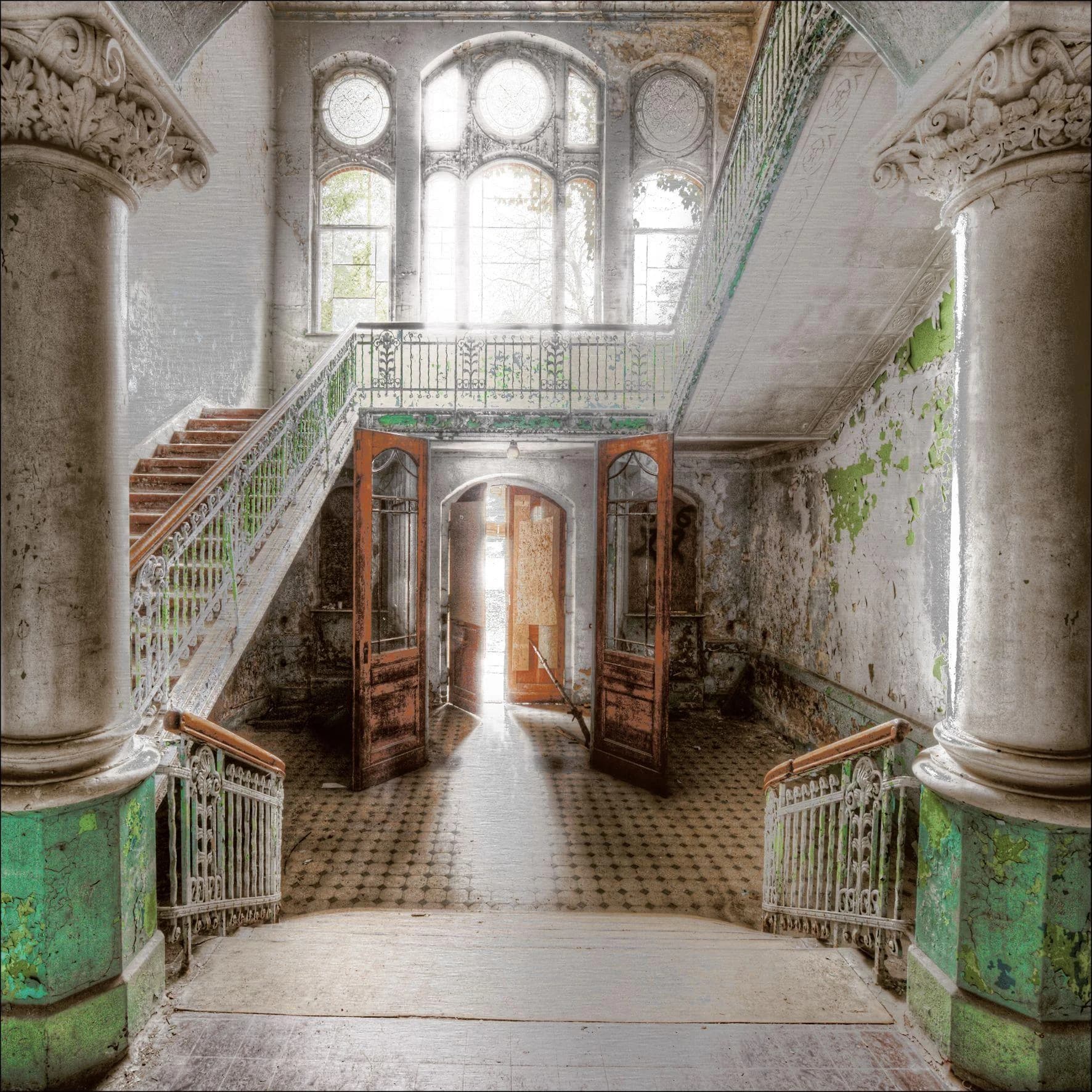 Aludibondbild ENTRANCE HALL Mehrfarbig Architektur Natur