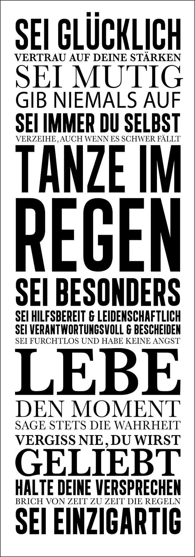 Pro Art Keilrahmenbild HAUSORDNUNG I Bunt