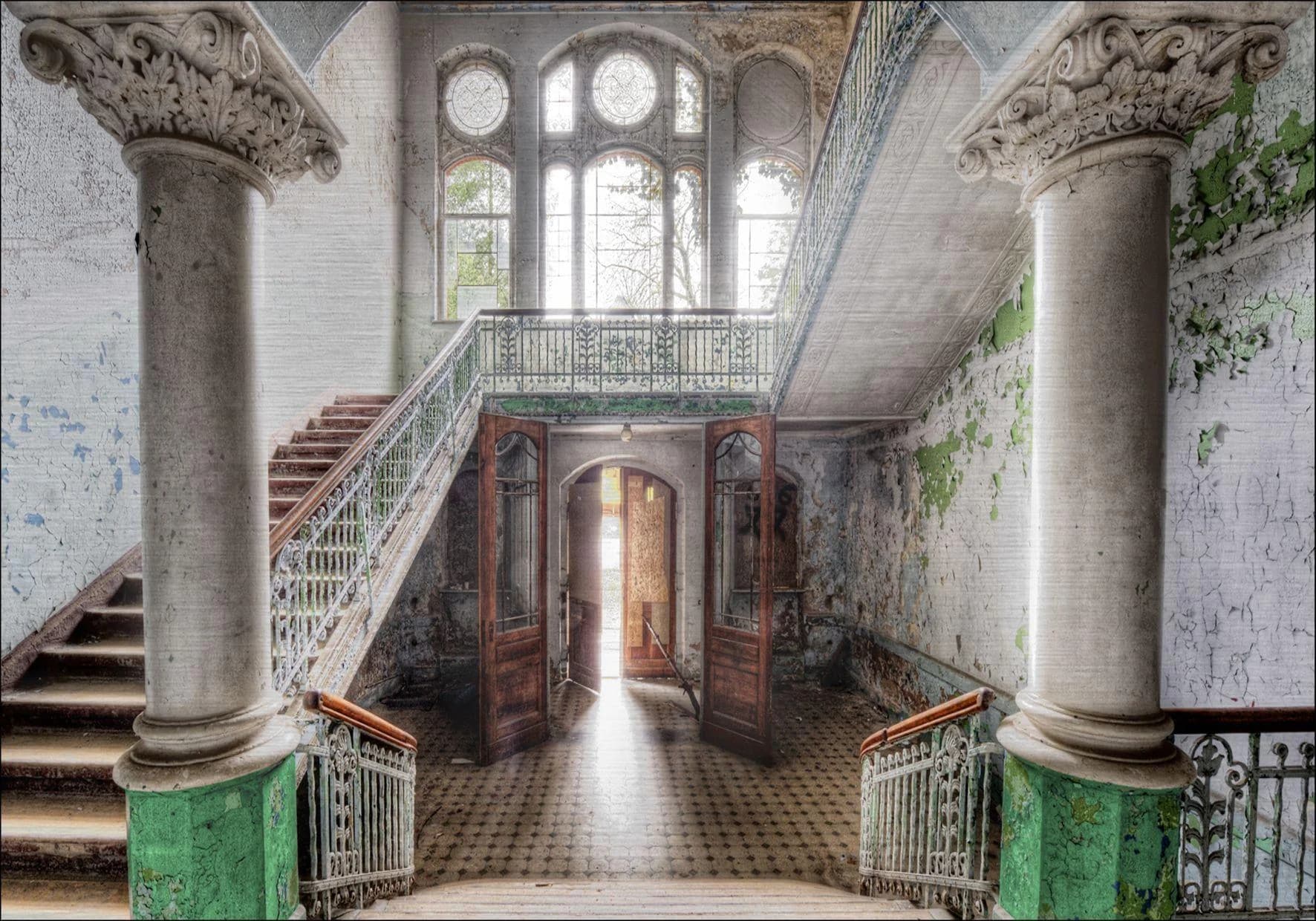 Pro Art Aludibondbild MYSTIC CORRIDOR Metall Mehrfarbig