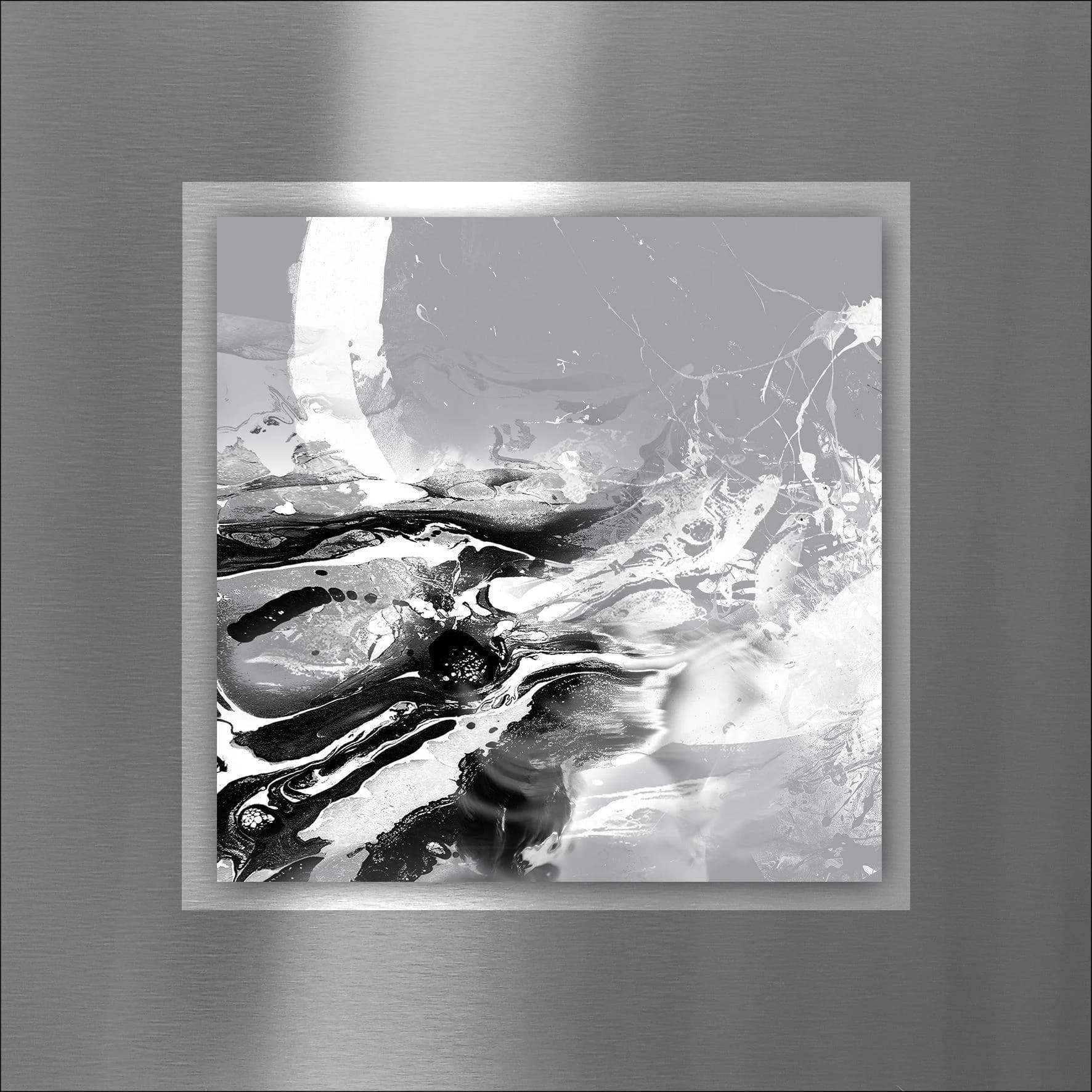 Aludibondbild ABSTRACTWAVES Metall Mehrfarbig