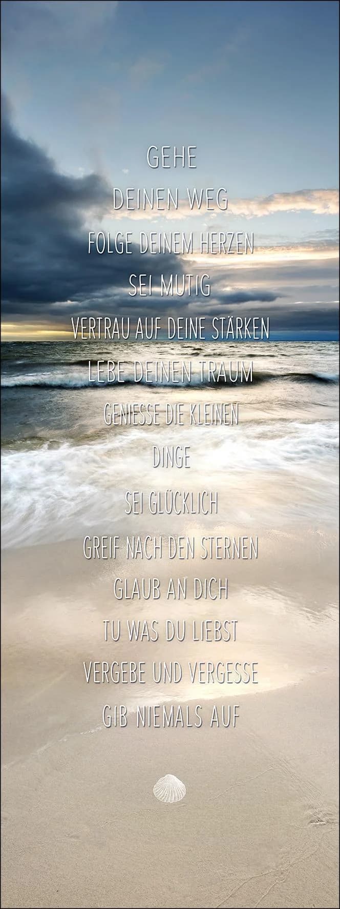 Keilrahmenbild GEH DEINEN WEG Motivierendes Wandbild Mehrfarbig