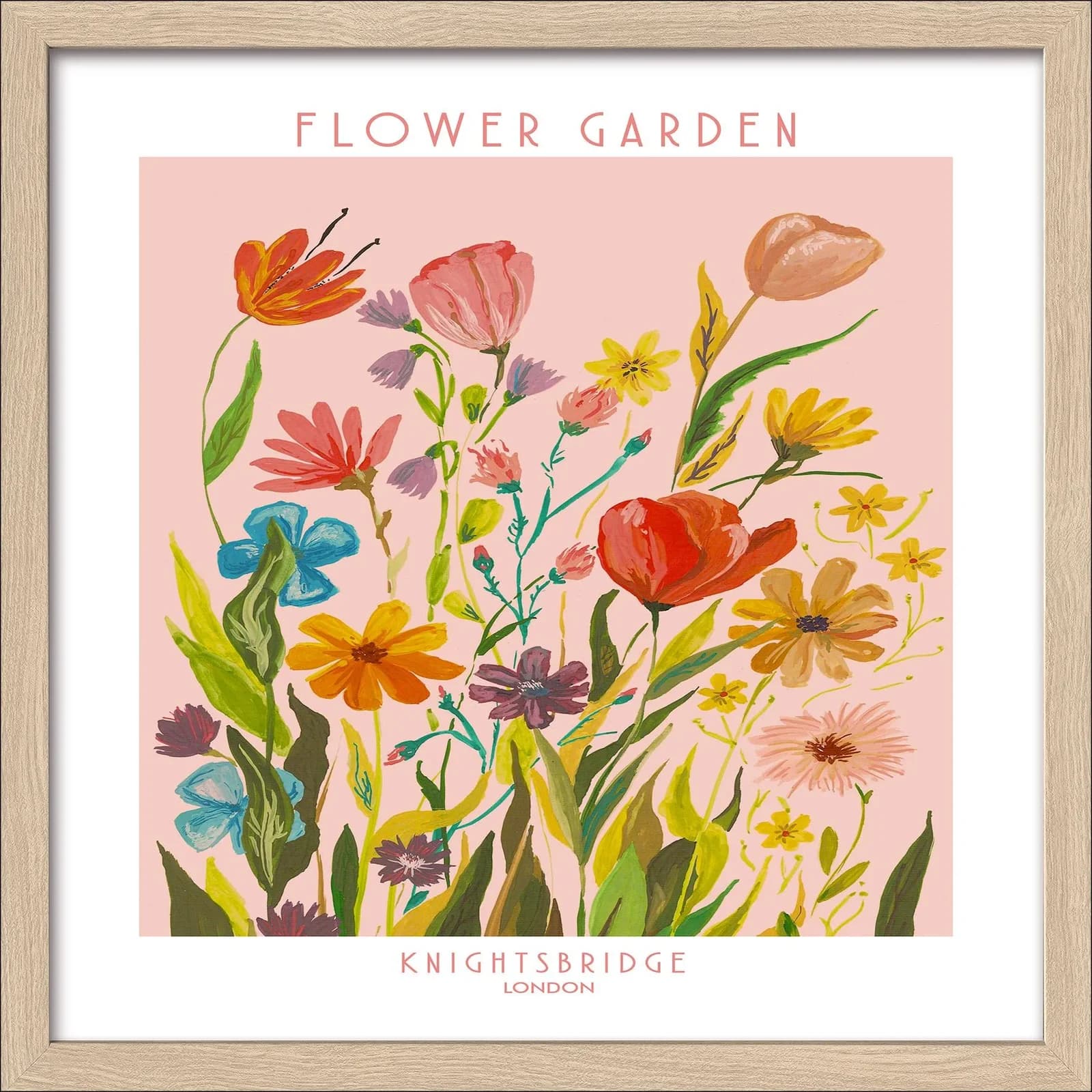 Gerahmtes Bild FLOWER MARKET Mehrfarbig Pro Art