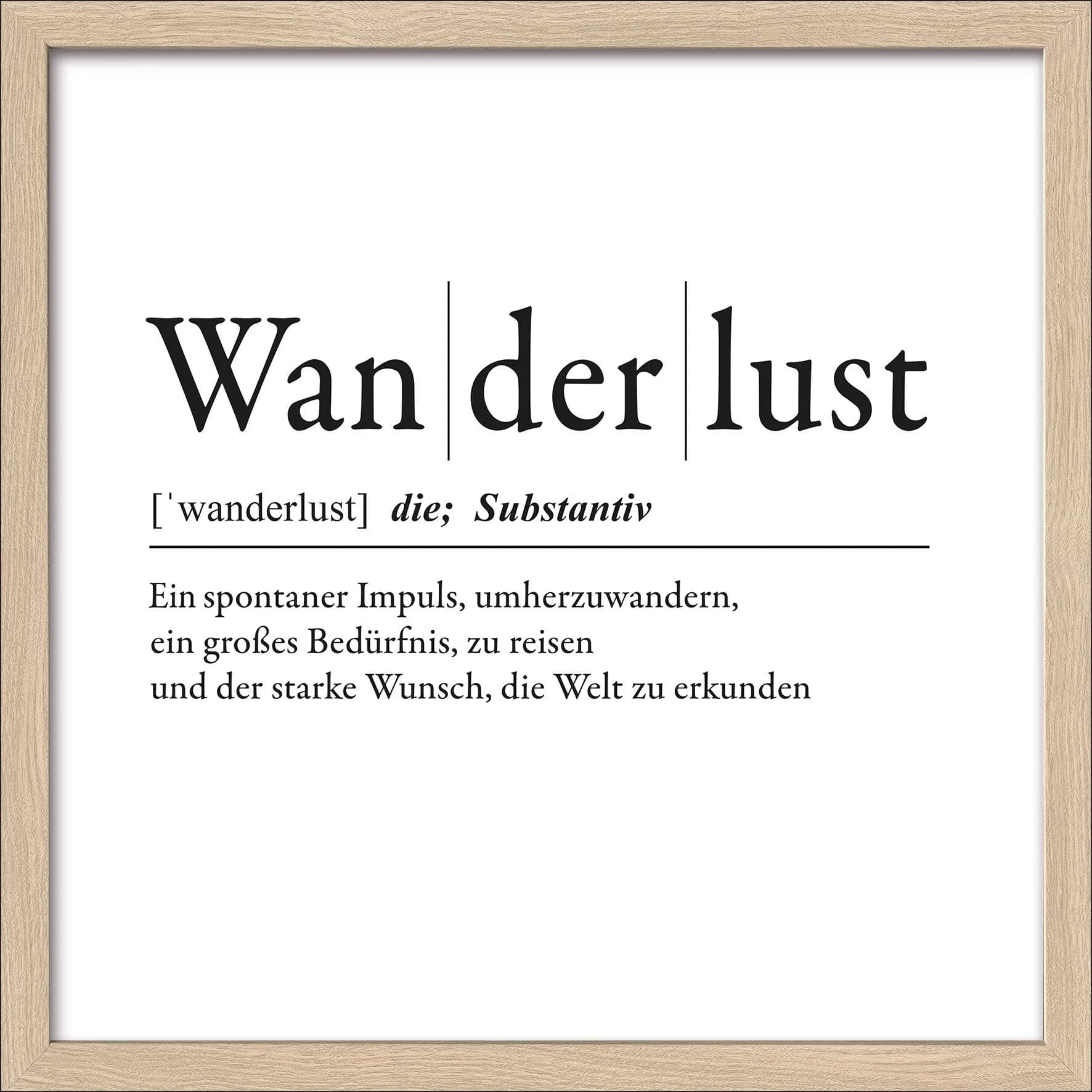 Pro Art Gerahmtes Bild WANDERLUST