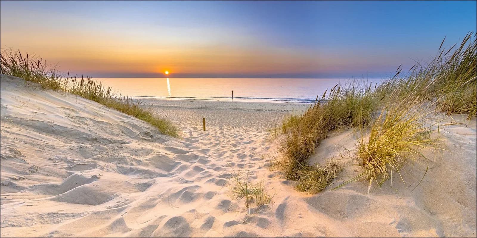 Pro Art Aludibondbild SUNSET ON THE BEACH III Bunt