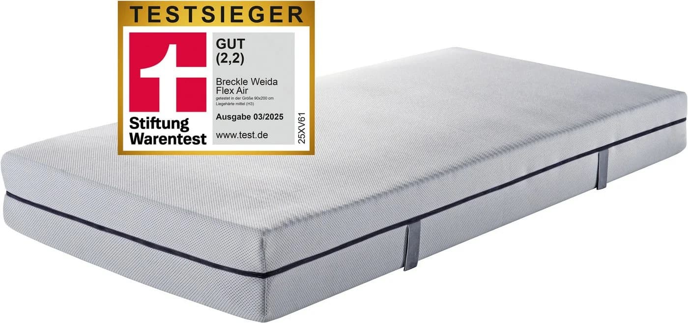 BRECKLE Flex Air Taschenfederkernmatratze Weiß 7-Zonen - Bild 5