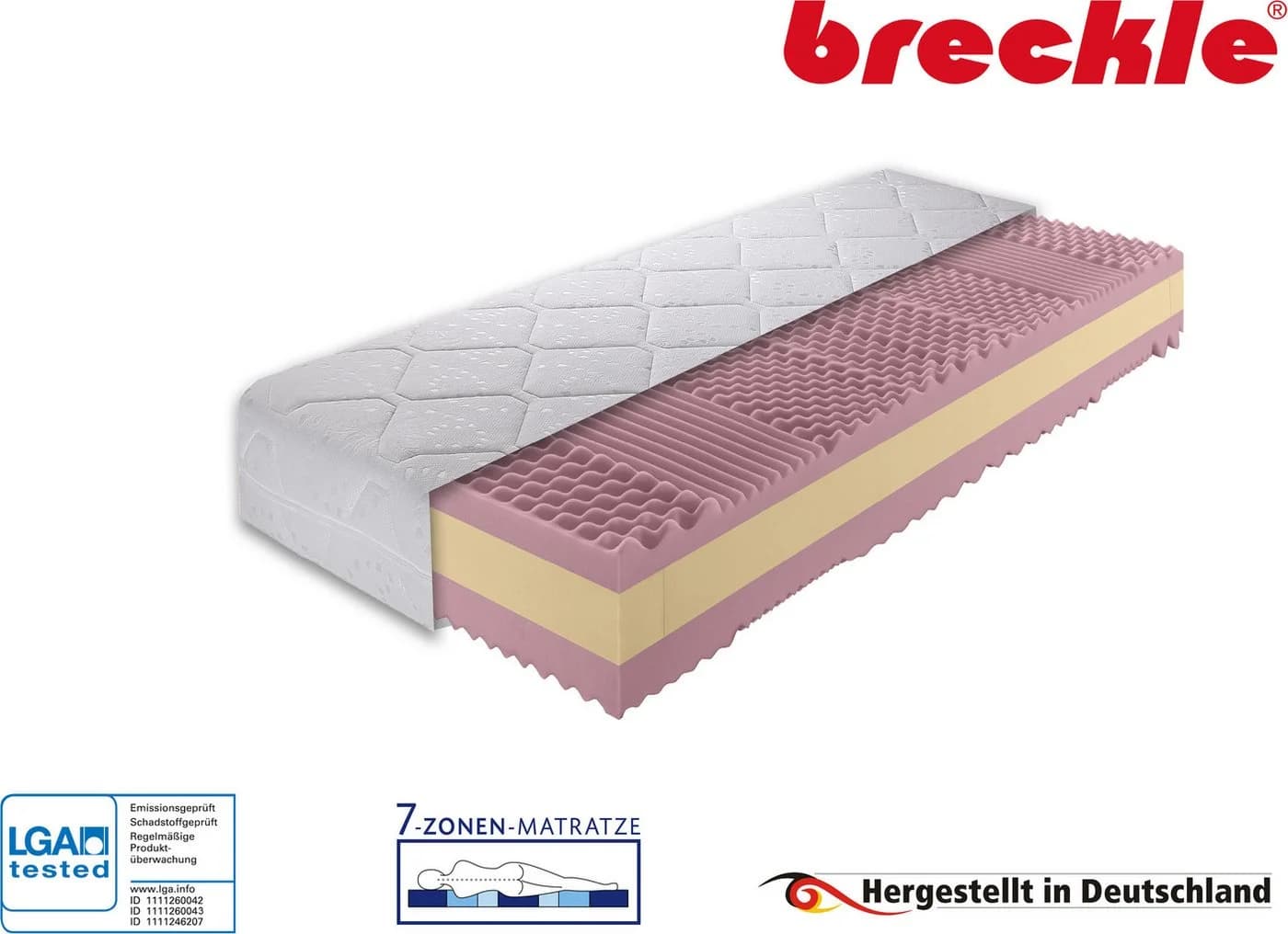 Taschenfederkernmatratze BRECKLE Belvedere DeLux 1000 Weiß 140x200 cm - Bild 5
