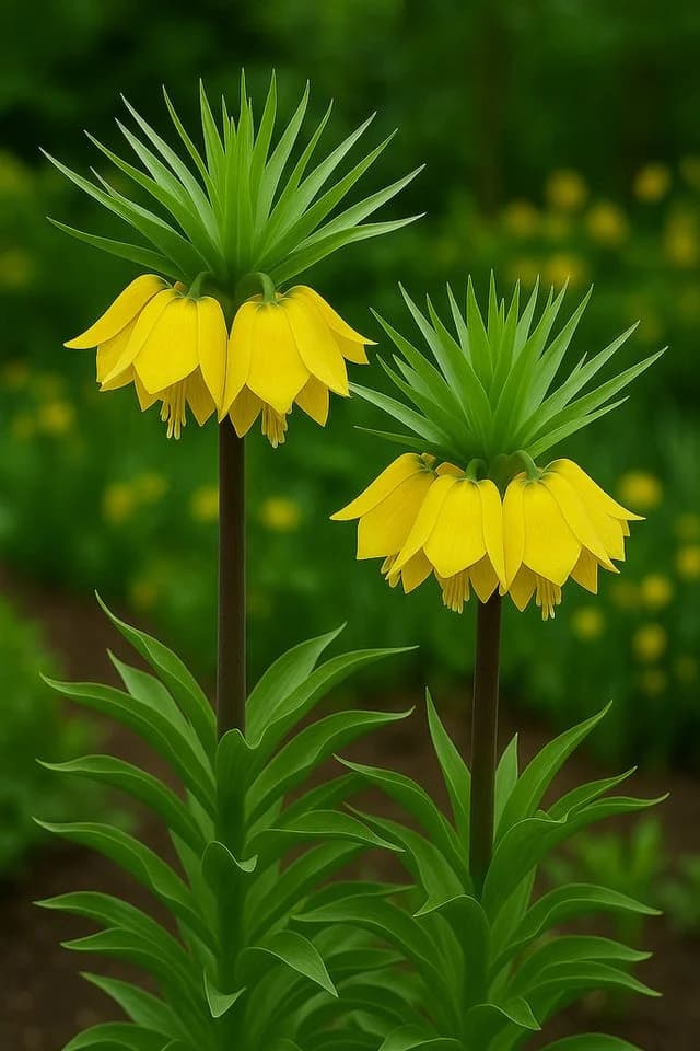 Exotenherz Kaiserkrone Fritillaria 'Lutea' Blumenzwiebeln Gelb (5 Stück) - Bild 2