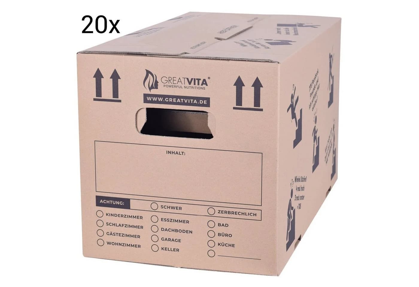 pajoma® Umzugskarton XXL Profi 2-wellig bis 40kg - Bild 2