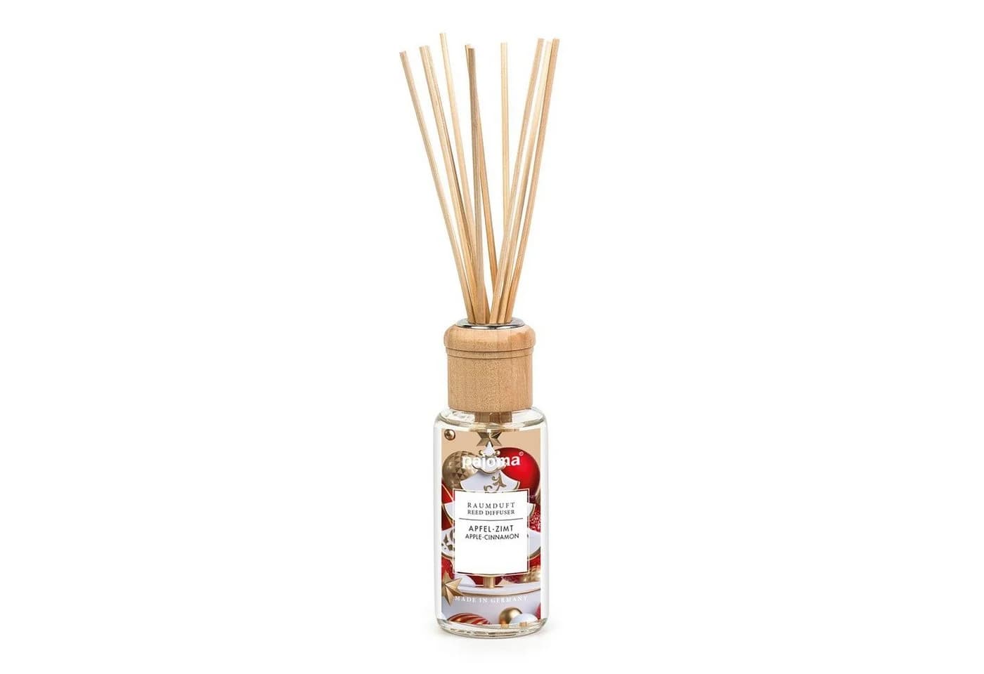 pajoma® Raumduft 100 ml Apfel-Zimt Lufterfrischer mit Rattanstäbchen