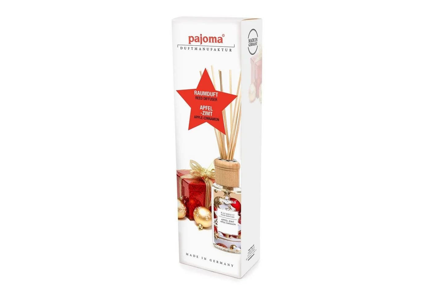 pajoma® Raumduft 100 ml Apfel-Zimt Lufterfrischer mit Rattanstäbchen - Bild 3