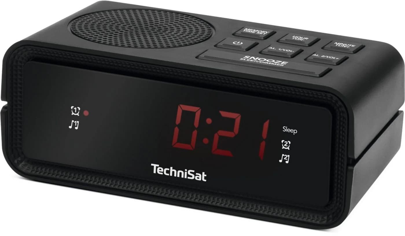 TechniSat DIGICLOCK 2 Radiowecker UKW mit Snooze-Funktion Schwarz - Bild 3