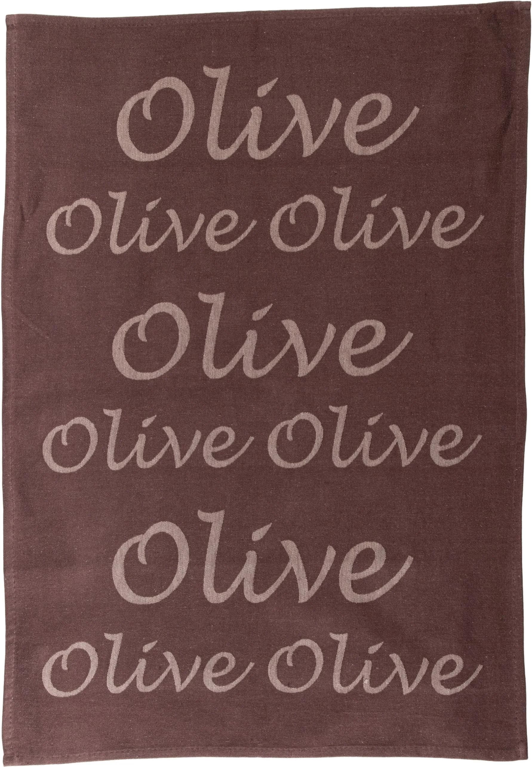 STUCO Geschirrtuch Olive 3-tlg. Jacquardgewebe 100% Baumwolle - Bild 2