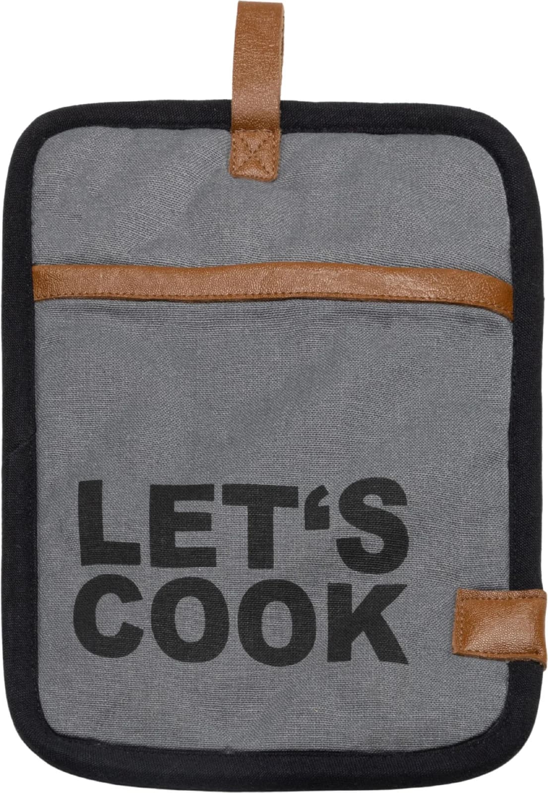 Topflappen LET`S COOK Bunt 100% Baumwolle mit Eingriff