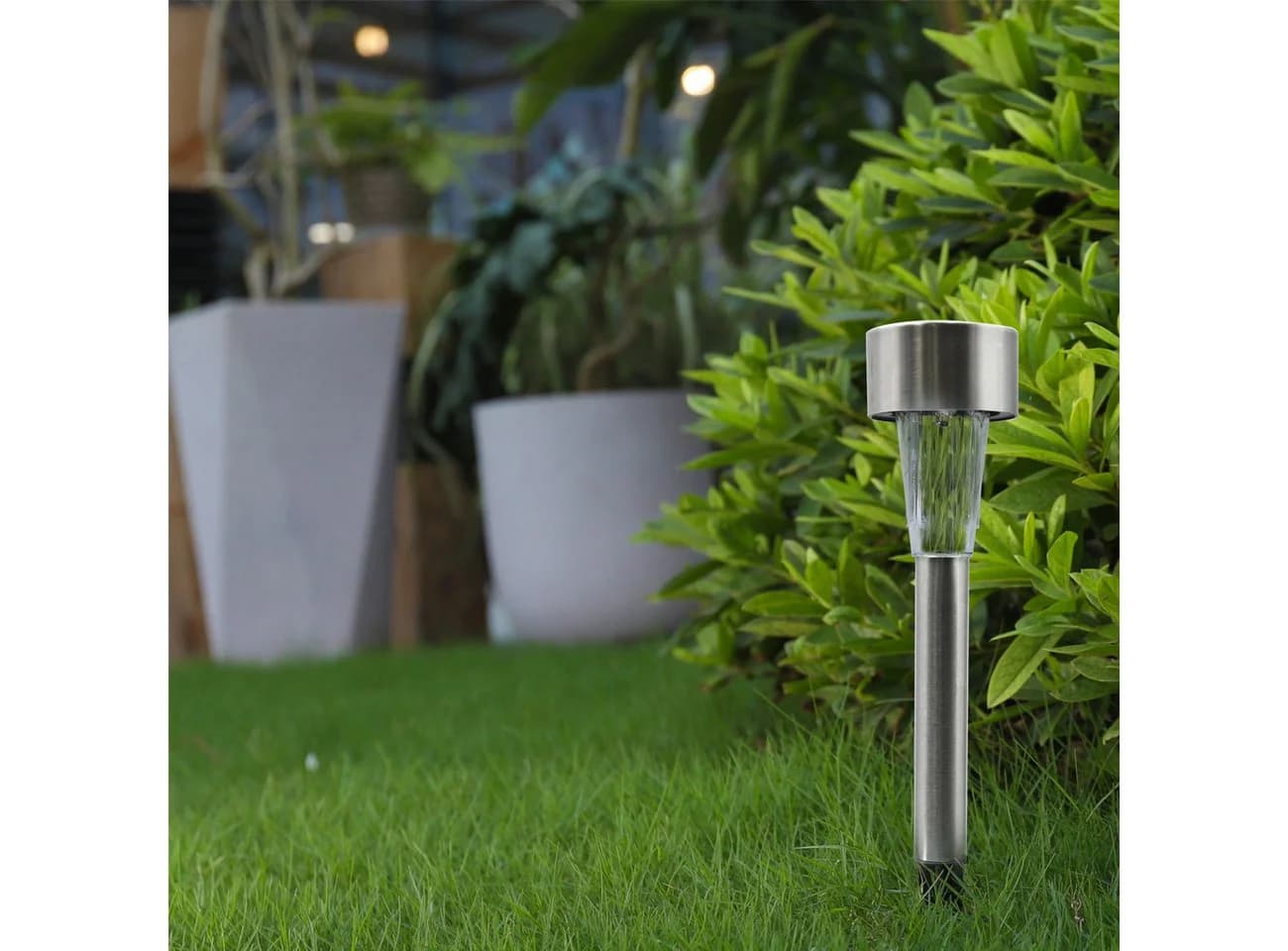 Casativo Mini-LED Solarleuchte Edelstahl IP44 mit Erdspieß - Bild 5