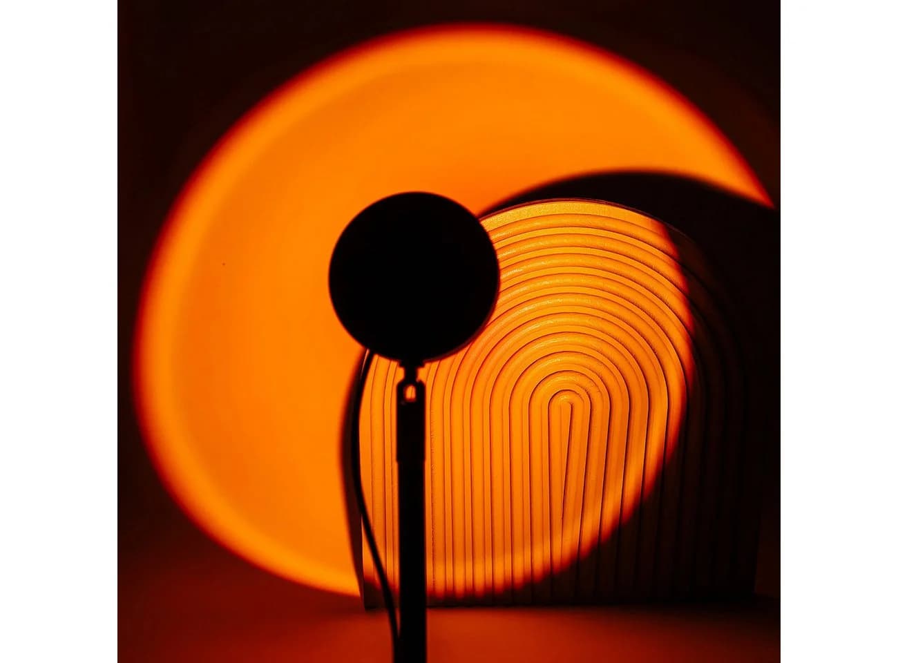 Casativo Projektionslampe LED-Sonnenuntergang Schwarz 180° schwenkbar - Bild 4