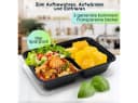 Casativo Bento-Box 10-tlg. Schwarz mit transparentem Deckel Bild 5