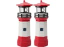 Casativo Solar-Leuchtturm LED rot-weiß mit Dämmerungssensor Bild 2