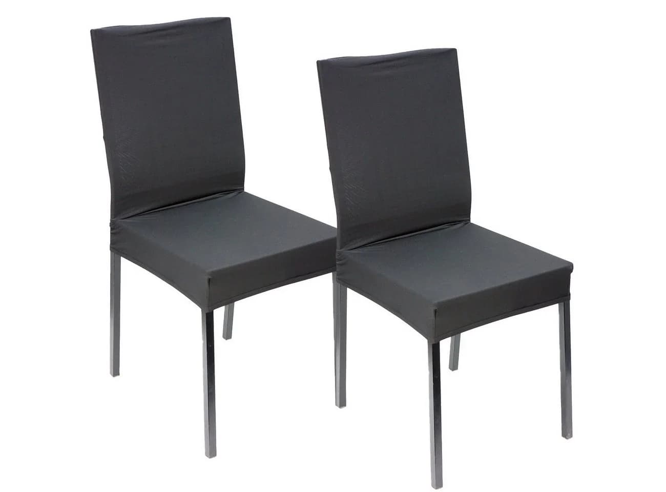 Casativo Stuhlhusse Schwarz Stretch mit Lehnenbezug - Bild 3