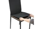Casativo Stuhlhusse Schwarz Stretch mit Lehnenbezug Bild 4